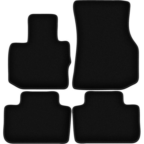 Alfombrillas b谩sicas de terciopelo negro para: BMW X4 G02 SUV (2018-) (1/5)