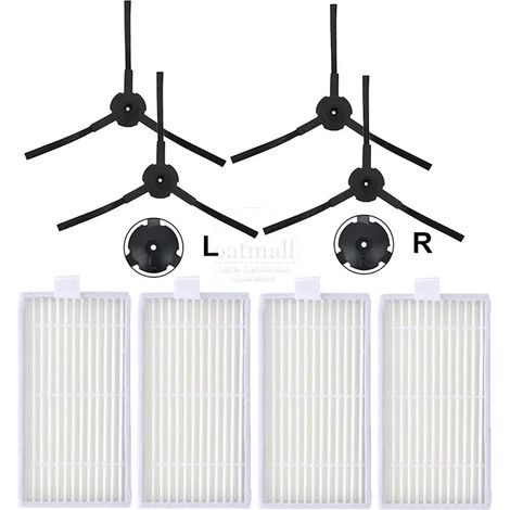 (QKL) Convient aux aspirateurs robots iLife avec filtre HEPA V5, V5s, V3, V3S, V5S, V50 Pro, V55 et X5. Accessoires, pièces détachées et consommables de rechange. (1/4)