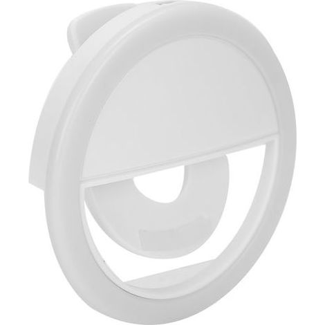 Lampe LED circulaire à intensité variable pour téléphone portable, rechargeable par USB, idéale pour les diffusions en direct. (1/5)