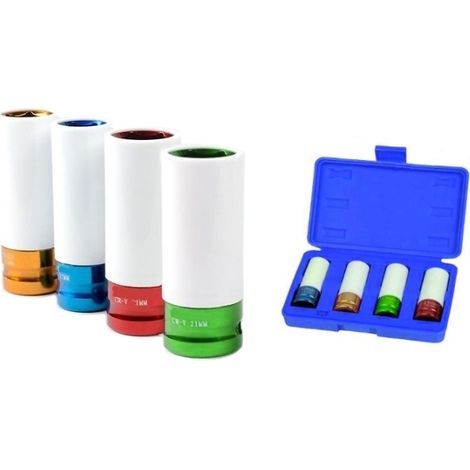 Bussole/Boccole a percussione in cromo vanadio vinilicato serie 4 pezzi da 1/2