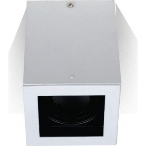Portafaretto Da soffitto V-TAC Orientabile Quadrato per lampade Spot GU10 / GU5.3 VT-797 - SKU 3630 bianco (1/5)