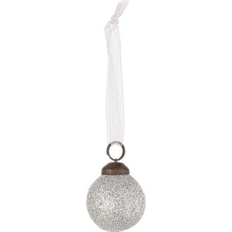 SFERA IN VETRO ELISSA ARGENTO