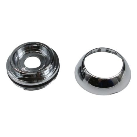 Originaler Ersatz-Patronenhalterring mit Chromkappe Zucchetti R98180   Zwinge