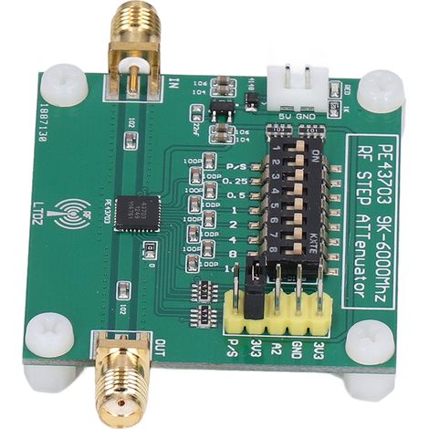 Module d'Atténuation RF Numérique 9KHz-4GHz, Gamme 0.25-31.75dB, Compatible PE43703