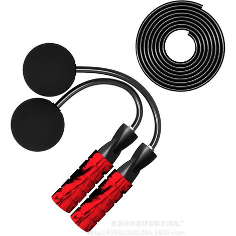 Corde À Sauter Sans Fil - Roulement Acier 360 Degrés - Poignée Mousse Antidérapante - Pour Intérieur Et Extérieur - Lot De 1 (1/5)