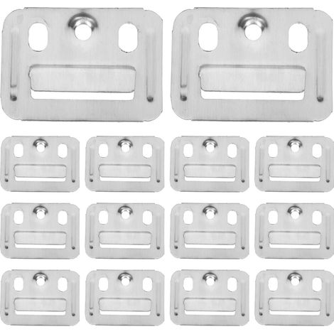 100 Pièces Boucle Acier Inoxydable pour Fixation Panneau Mural Clip Robuste pour Meubles Installation Facile et Compatible Panneaux Bois et Bambou Fixation Murale sans Perçage (1/5)