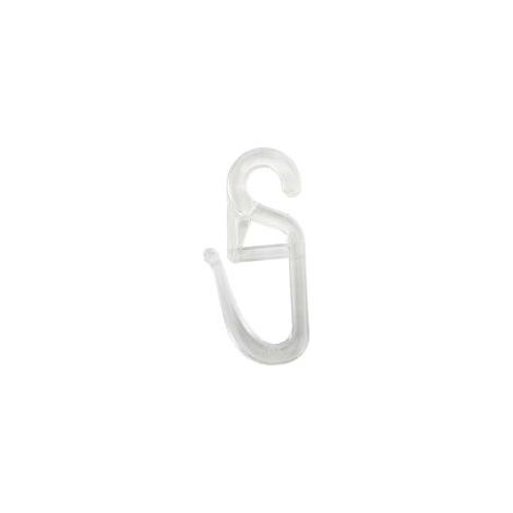 120 Pcs Crochet Rideaux, Clips de Rideau en Plastique, Roulant Crochets de Rideaux Transparent pour Voie Type Rideau