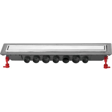 Caniveau douche à l'italienne 70 cm Venisio Expert avec grille réversible en inox, Wirquin 30723958, gris