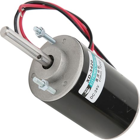 30-W-Dauermagnet-Gleichstrommotor, hohe Drehzahl, im Uhrzeigersinn/gegen den Uhrzeigersinn (24 V, 7000 U/min) (1/5)