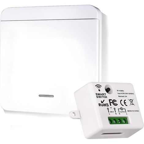 Interrupteur sans Fil 230 V avec Récepteur (1/5)