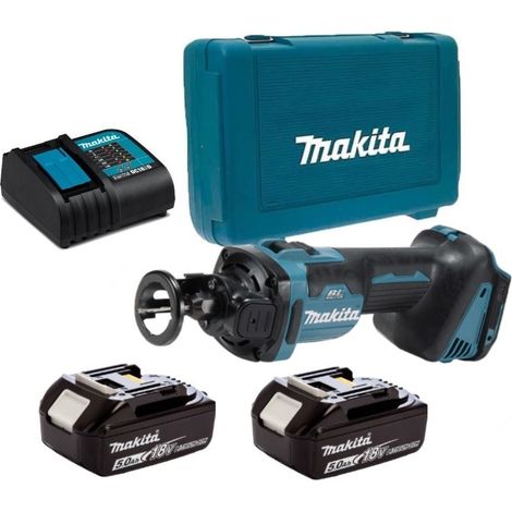 Makita DCO181RTJ Affleureuse plaque de plâtre 18V Li-Ion LXT + 2 x 5.0Ah Batterie + chargeur en coffret