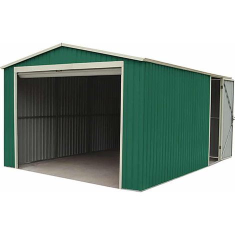 GARDIUN Garage Metallico Leicester 17, 34 m² per Esterni Colore Verde (1/4)