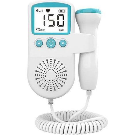 Doppler Fetal - Detecteur De Frequence Cardiaque Bebe - Pour Surveillance Prendre A Domicile - 1 Unite