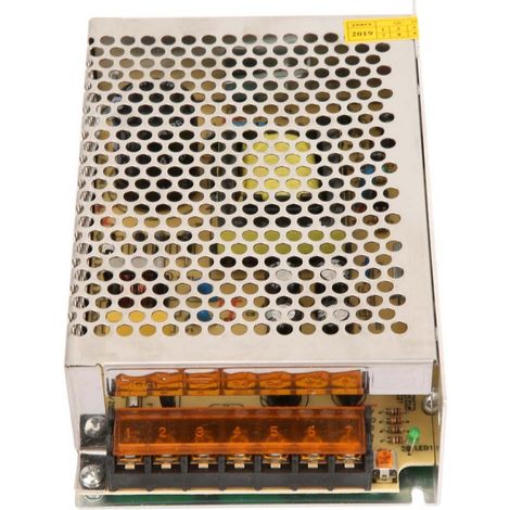 Placa de alimentación de CC, monitor LED, interruptor, fuente de alimentación, transformador (12 V, 10 A, 120 W) (1/5)