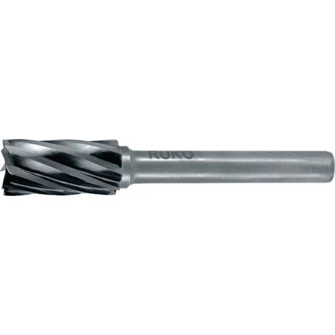 Fresa  RUKO metallo  duro ZYA  Ø 6  mm lunghezza  testa 18  mm Ø  gambo 6  mm dentatura  alluminio -  116015A