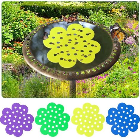 4er-Set, schwimmende Bieneninsel, 15,5 cm große schwimmende Bienentränke, Bienenbecher für Insektengärten und Schmetterlingstränke für durstige Schmetterlinge (1/5)