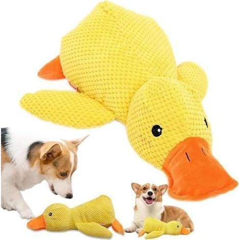Jouet pour chien en forme de canard, 25 x 28 cm, anti-stress pour chien, jouet sonore pour chien, jouet interactif indestructible (1/5)