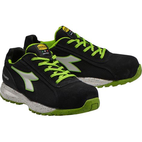 Chaussures de sécurité basses ecologiques GLOVE ECO MDS S1P SRC HRO Noir / Vert 37 (1/5)