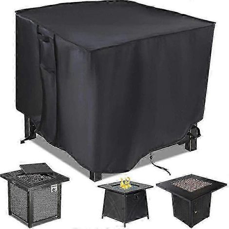 Housse pour foyer extérieur, housse de foyer de 71 cm (28 pouces) pour table de foyer au gaz carré ou foyer au propane (1/5)