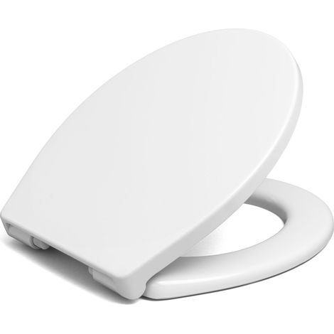 Hamberger  Abattant WC Nova Top Pico - 41x37 cm - Antibactérien - Mécanisme silencieux - Facile à nettoyer