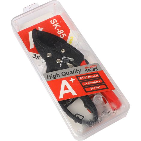 Pruning Shears Ergonomic Straight Handle Segmented Garden Pruner Aluminum Alloy Fruit Tree Branch Cutter Red Black (1/5)