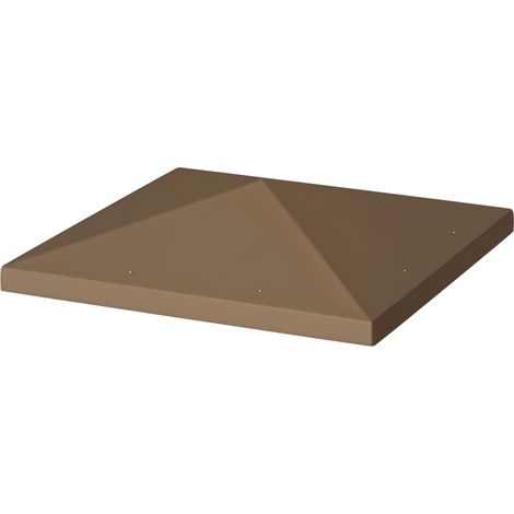 Toile de jardin 3x3m en tissu Oxford 600D avec trous de drainage, marron, adapté pour l'extérieur, résistant aux intempéries (1/5)