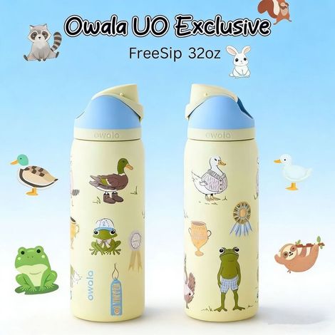 Isolierte 950-ml-Trinkflasche mit FreeSip-Trinkhalm – Stylisches, mehrfarbiges Design – Ideal für unterwegs – Urban Outfitters – Andiamo (1/5)