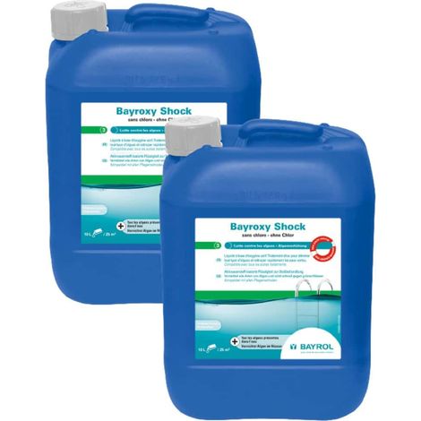 Pack de 2 Bayroxy Shock 10 L Bayrol lutte contre les algues (1/3)
