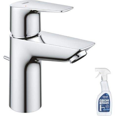 GROHE Quickfix Start Edge Mezclador de lavabo con desagüe y extraíble tamaño S + limpiador GrohClean (1/5)