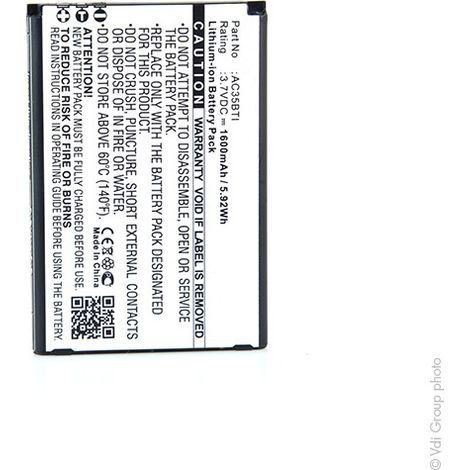 NX - Batterie téléphone, smartphone, GSM pour Archos 3.7V 1600mAh - AC35BTI (1/5)