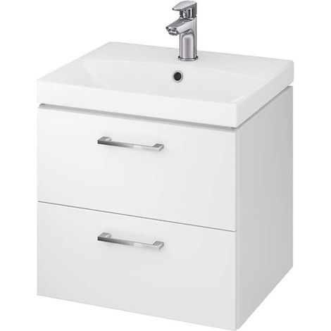 Cersanit Lara - Mobiletto da lavabo, 46x49x40 cm, 2 cassetti, bianco S926-003-DSM