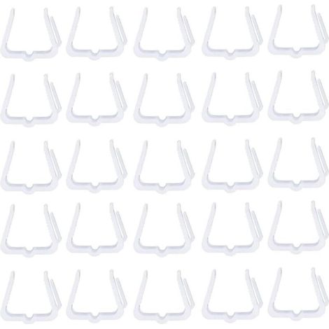 Pack of 100 outdoor Christmas hooks for Christmas decorations, gutters, fences, assorted colors (1/5)