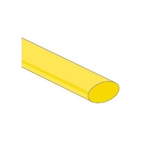 Gaine thermoretractable 2:1 - 12 7mm - jaune - 25 pcs