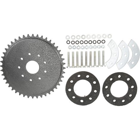 Pignon 44 Dents avec Kit de Montage 9 Trous, Transmission Améliorée pour Moteur Essence 50cc 66cc 80cc (1/5)