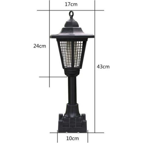 Lampe Solaire Anti Moustique - Étanche IP65 - Pour Jardin Terrasse Extérieur - 1 Pièce (1/4)