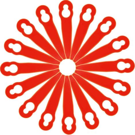 Ersatzmesser aus Kunststoff – für Polycut 2-2 und 3-2 Rasentrimmer – Kürbisform – 100 Stück (1/5)