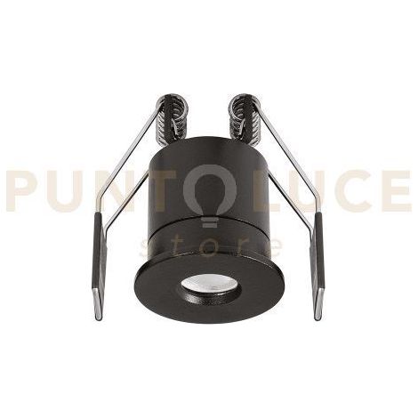 GFA1921C FARETTO DA INCASSO IP65 IN ALLUMINIO E METACRILATO LED 3000K 200LM 3W NERO