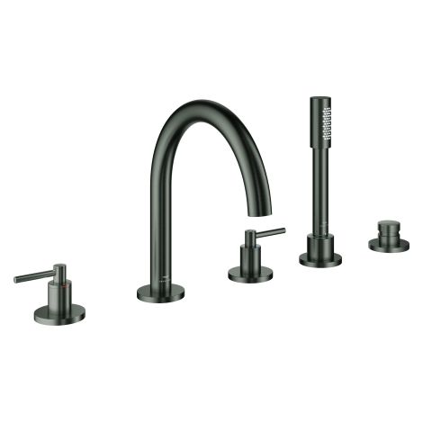 GROHE 5-L-Wannen-Kombin. Atrio 29407 FMS Hebelgriff hard graphite gebürstet, 29407AL0 (1/3)