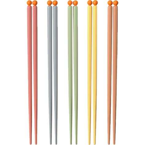 Chopsticks - 24 cm - Reusable - For Asian Cuisine - Kitchen Dining Set - 5 Pairs (1/5)