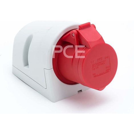 Toma de corriente fija PCE 32/5 IP44 400V 125-6 (1/2)