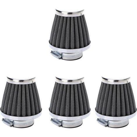 4 X Filtre à Air Froid Reniflard Carter Turbo Ventilateur 54mm Mini Bleu pour Voiture Moto