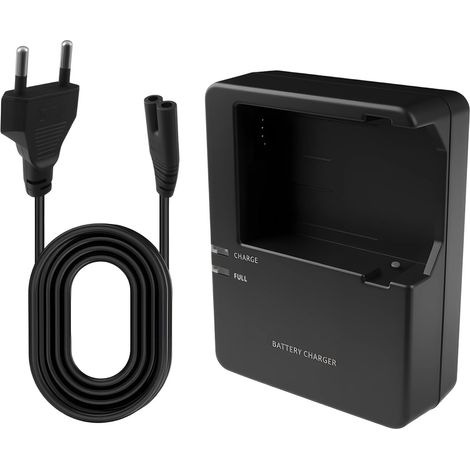 Caricabatterie LC-E8 compatibile con la batteria LP-E8 per fotocamere reflex Canon EOS Rebel T2i T3i T4i T5i, 550D 600D 650D 700D, Kiss X4 X5 X6i X7i (non compatibile con T2, T3, T4, T5)