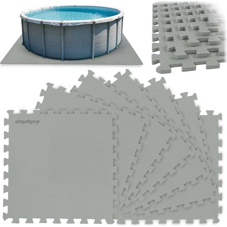 Tapis de piscine en mousse puzzle 50 x 50 cm 8 pcs