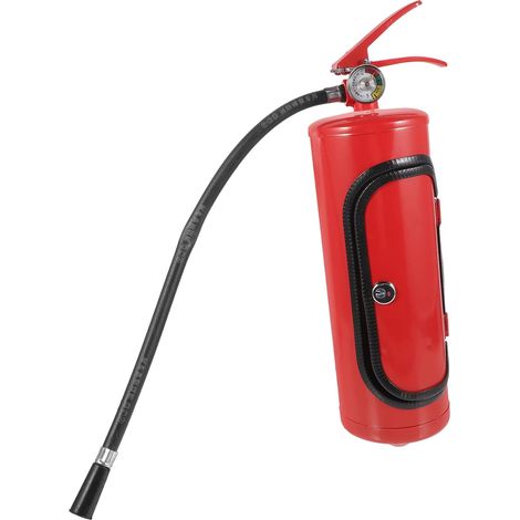 Boîte de Rangement en Métal Rouge Stockage Pratique Design Créatif et Élégant pour Bouteilles de Vin D'extincteur pour Présent Vin Pompiers (1/5)
