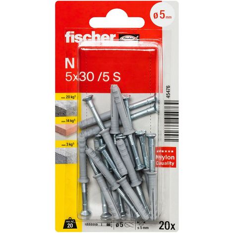 FISCHER - Cheville clou N 5x30 S/20K nv