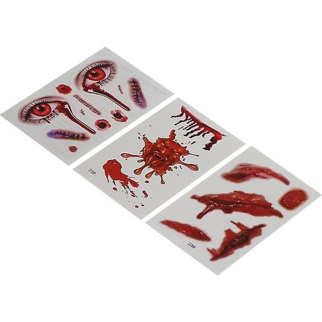30 Tattoo-Aufkleber für Halloween-Dekorationen