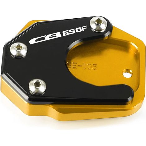 (Logo CB650F) Compatible avec les motos HONDA CB650F (2014-2018) : béquille latérale, extension de béquille, plaque de support, support agrandissant la béquille. (1/4)