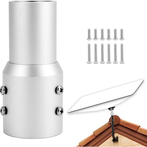 Adattatore per tubi in alluminio Starlink Gen 2 per il montaggio di tubi piatti Starlink V2 su barre portanti per tubi dell'albero da 30 mm - 49 mm (1/5)