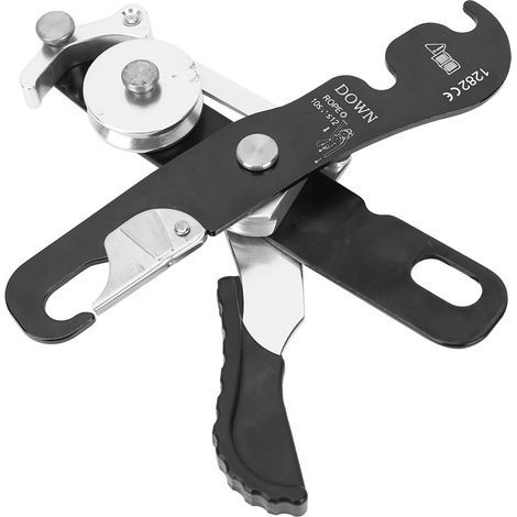 Descendeur d'escalade auto-freinant, pince de corde d'arrêt, accessoires d'escalade de sauvetage (1/5)