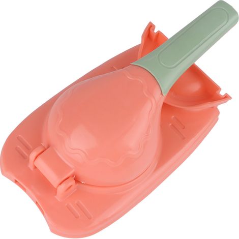 2-in-1-Fleischbällchenformer, Fleischbällchenpresse, sicheres Kunststoffwerkzeug zur Herstellung von Fleischbällchen, effiziente manuelle Fleischbällchenform, rosa Oberfläche (1/5)